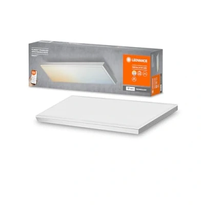 Imagen de LEDVANCE Plafón LED inteligente, panel interior con tecnología WiFi, color de luz cambiante (3000K 6500K), 400mm x 100mm, compatible Google y Alexa Voice Control, SMART+ WIFI PLANON FRAMELESS