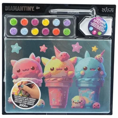 Imagen de DIAMANTINY Helado Kawaii Pintura por números, multicolor, A4, 96281