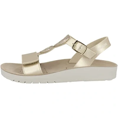 Imagen de Geox J SANDAL COSTAREI GI, Sandalia para Niñas, LT GOLD, 24 EU