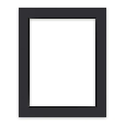 Imagen de nielsen Conservation Passepartout 1,5 mm, tamaño exterior 40x50 cm para cuadros 30x40 cm, negro liso