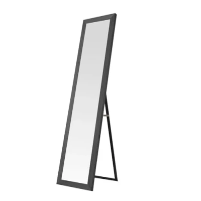 Imagen de Nyana Espejo de Pie Cuerpo Entero Nórdico 140x35 cm Home o Pared Marco MDF Blanco/Beige/Gris Estilo Escandinavo para Dormitorio Vestidor (Gris)
