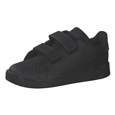 Imagen de adidas Advantage Lifestyle Court Two Hook and Loop Shoes, Zapatillas de Tenis Unisex niños, Core Black/Core Black/Grey Six, 21 EU