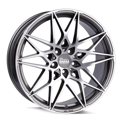 Imagen de MAM WHEELS 5Taladro(s) 20Pulgada 112mm Llanta de aleación B2 paladio frontal lacado MAMB28520511245PFP