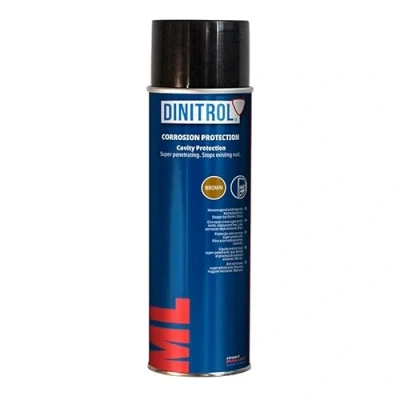Imagen de WOL DINITROL ML BROWN CAVITY WAX 500ML PENETRATOR RUST PROOFING AEROSOL 1107101 (1)