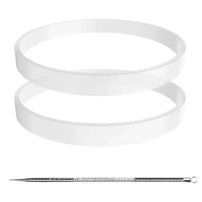 Imagen de Paquete de 2 juntas goma repuesto, junta tórica blanca para mezclador Nutri Ninja Auto iQ BN495EU BN750EU BN800EU BL450EU BL492EU BL480D BL682EU (Φ10cm)