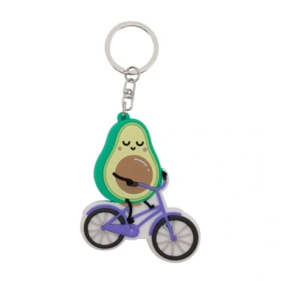 Imagen de Mr. Wonderful Llavero Aguacate en bicicleta realizado caucho