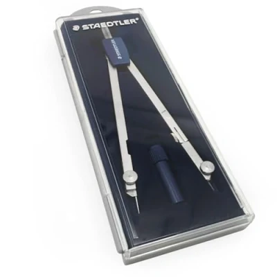 Imagen de Staedtler Mars Basic 559 C02. compás de precisión básico. Estuche con un y tubo minas repuesto.