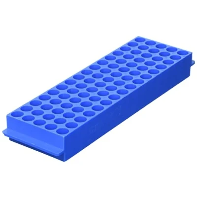 Imagen de Neolab 2 2564 Soporte de rejilla superior para 80 embarcaciones reacción, 1,5 ml, polipropileno, color azul