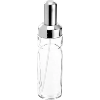 Imagen de Fackelmann pulverizador de aceite para freidora aire, dispensador spray vinagre, dosificador aliñar ensaladas, transparente y metálico, 19.5 x 4.8 cm, 1 Ud