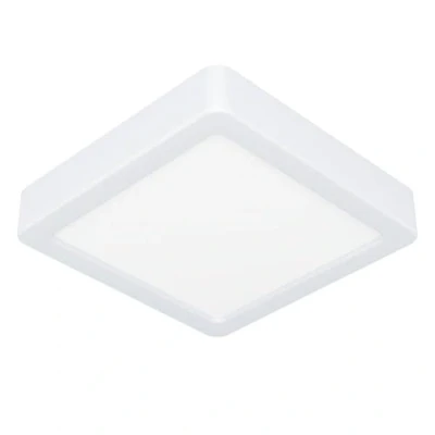 Imagen de Eglo Fueva 6 Lámpara de techo LED cuadrada, superficie, plástico, en blanco, color luz blanco cálido o frío, 15 x cm