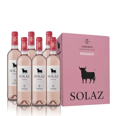 Imagen de Osborne Solaz Vino Rosado Tempranillo &amp; Shiraz 6 botellas de 75 cl Total: 450
