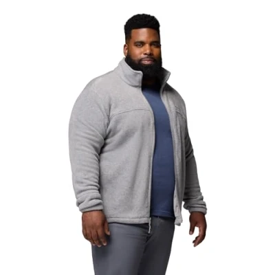 Imagen de Columbia Steens Mountain Full Zip 2.0, Forro Polar Hombre, Light Grey Heather, 4X
