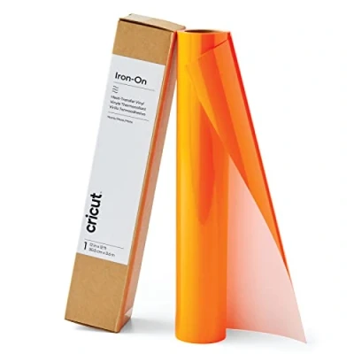 Imagen de Cricut Vinilo termoadhesivo (3,6 m), Naranja neón