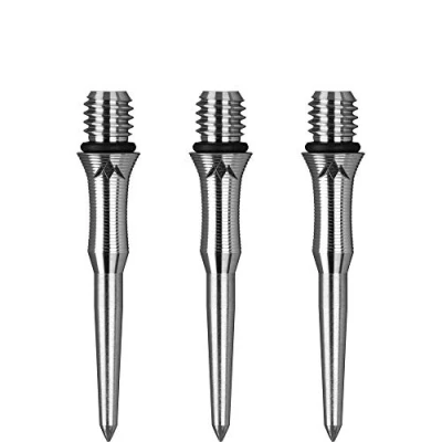 Imagen de Puntos de conversión dardos Mission Titan Edge Ti Shark convierte punta suave a acero (26 mm plateado)