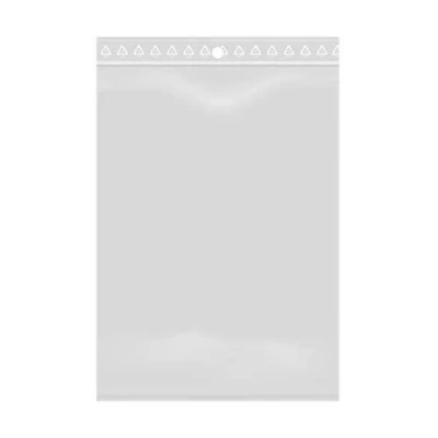 Imagen de 1000 bolsas de plástico con cierre cremallera transparente (10 x 15 cm)