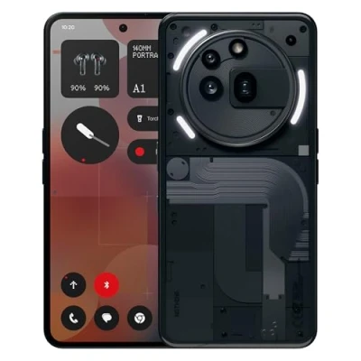Imagen de Nothing Phone (3a) Pro 256 GB Smartphone con cámara periscópica OIS de 50MP, Ultra Zoom 60x, Carga rápida a 50W y Pantalla AMOLED Flexible FHD+ 6,77&quot; Negro
