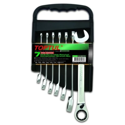 Imagen de Juego de llaves combinadas TOPTUL 7Stk (8 10 12 13 14 17 19 mm) PROSeries