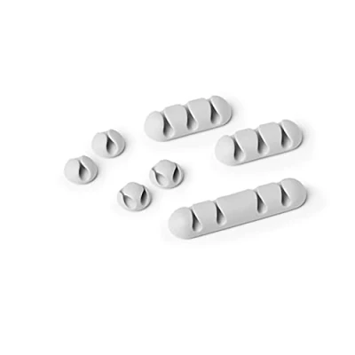 Imagen de Durable 504110 Juego de clips para cables Cavoline Clip Mix (autoadhesivo, 1, 2, 3 o 4 cada uno), 7 piezas, gris