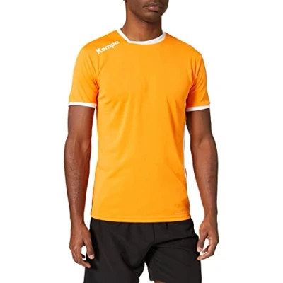 Imagen de Kempa Curve Camiseta De Juego Balonmano, Hombre, Naranja Claro/Blanco, 128
