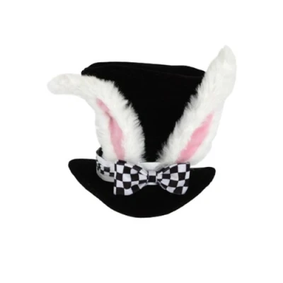 Imagen de Alice in Wonderland White Rabbit Topper Costume Hat Adult One Size