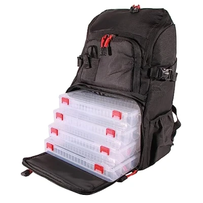 Imagen de Ultimate Ultra Mochila Incl. 4 Tackleboxes de pesca