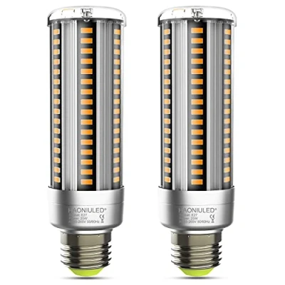 Imagen de HAONIULED bombilla LED E27 de 25 W, blanco cálido, 2700 K, 3000 lm, repuesto 250 E27, bajo consumo, 2 unidades