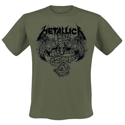 Imagen de Metallica Roam Blast Olive Hombre Camiseta Aceituna XL 100% algodón Vorne Bedruckt Regular