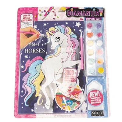 Imagen de DIAMANTINY Design art Be a Unicorn, 1 Cuadro con Unicornio para colorear Gemas efecto 3D crystal