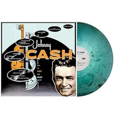 Imagen de With His Hot And Blue Guitar Vinilo Turquesa Mármol Johnny Cash