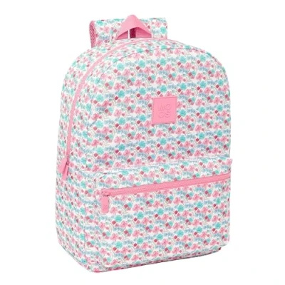 Imagen de Safta MOOS FLORES Mochila para Portátil 15.6&quot;, Mochila, Ideal Diferentes Edades, Cómoda y Versátil, Calidad Resistencia, 32x14x43 cm, Color Multicolor