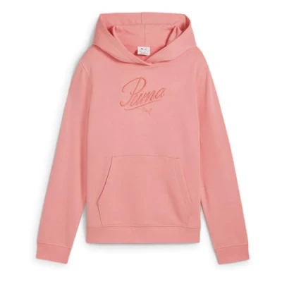 Imagen de PUMA ESS Script Hoodie TR G, Felpe con Cappuccio Niñas, Pink Fruit,