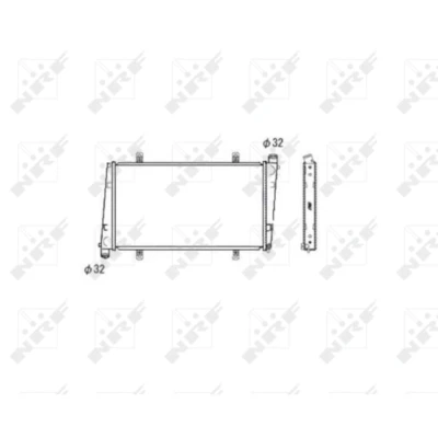 Imagen de NRF 53483 Radiador, refrigeración del motor Aluminio 623 328 26 Aletas soldadas VOLVO: S40 I, V40 Familiar