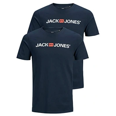 Imagen de Jack &amp; Jones Paquete de 2 Camisetas para Hombre, S