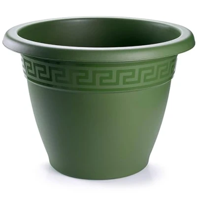 Imagen de AC Maceta Terracota Plástico Resistente Ideal para el Hogar, Plantas, Jardín, Decoración. Cuidado de Plantas Forma Redonda Ø 50 cm Color Verde