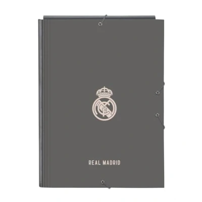 Imagen de REAL MADRID 3ª EQUIPACIÓN 24/25 Carpeta Folio con 3 Solapas, Ideal para Niños de Diferentes Edades, Cómoda y Versátil, Calidad Resistencia, 26x36.5 cm