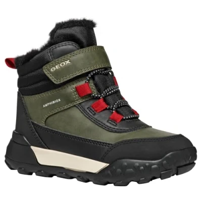 Imagen de Geox J Trekkyup Boy B Abx, Botas de Nieve Niños, Dk Green Black, 39 EU