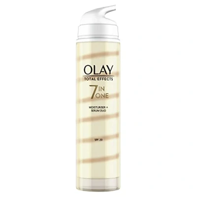 Imagen de Olay Total Effects 7en1 Dúo Crema facial Hidratante + Sérum con SPF20 40 ml, Blanco