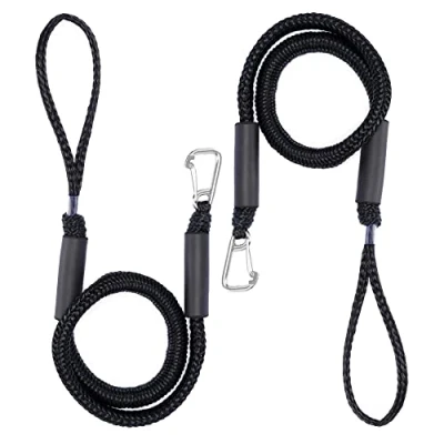 Imagen de Cuerda de Carga Bungee Boat Dock Line con Clip Acero Inoxidable, Amarre, Elástica, Accesorios para Barco PWC Dockline, Moto Acuática, Kayak, Wave Runner 2 Pack.