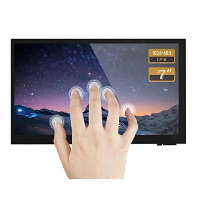 Imagen de ingcool Monitor de Pantalla Táctil 7 Pulgadas IPS 1024x600 Módulo LCD HDMI 7&quot; para Raspberry Pi 4B / 3B + A B 2B Zero W, Compatible con Windows 10/8.1/8/7