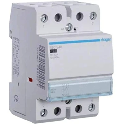 Imagen de Hager (AUT.+REST) ESC240 Contactor, 40A, 2NA, 230V