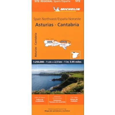 Imagen de Asturias, Cantabria 1:250.000. Ediz. bilingue: Map: 572 (Mapas Regional)