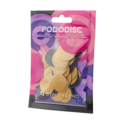 Imagen de STALEKS Pro Pododisc Recarga de 50 discos desechables adhesivos para pedicura (ruido) PDF 20 (PDF 240)
