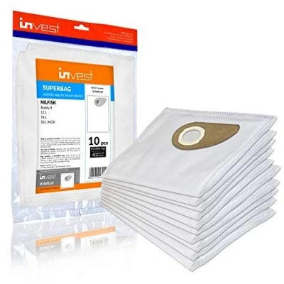 Imagen de Invest 10 bolsas de aspiradora adecuadas para NILFISK BUDDY II 2