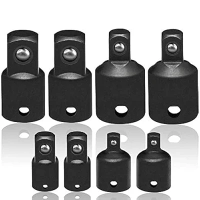 Imagen de Adaptadores de manguito impacto y grupos reductores, para uso con llaves taladros en ingeniería estructural vehículos accionamientos impacto, 8 piezas