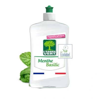 Imagen de El árbol verde líquido vajilla/manos menthe basilic 500 ml
