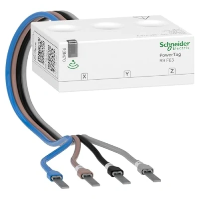 Imagen de Schneider Electric Cable flexible R9M70 PowerTag Resi9 F63 3P+N, conexión con el hub Wiser, disyuntor Fabricado en Alemania