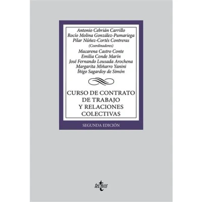 Imagen de Curso de contrato trabajo y relaciones colectivas (Derecho Biblioteca Universitaria Editorial Tecnos)