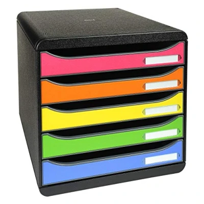 Imagen de Fichero cajones sobremesa exacompta big box plus classic iderama arlequin 5 multicolores