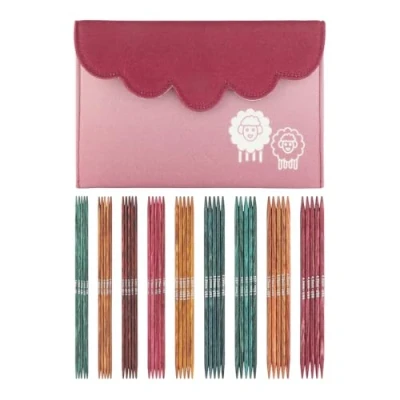 Imagen de KnitPro Dreamz Double Pointed Needle Set 9 x 15cm Ended Knitting Pin Sets of 5 Deluxe Set, Colour Coded for Beginners, Professionals &amp; Gift