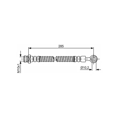 Imagen de BOSCH 1 987 481 645 Latiguillos de Freno 285 M10x1